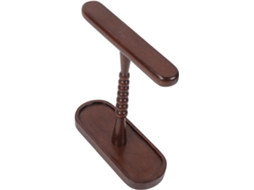 Hidyliu Support De Casque Universel En Noyer, Support De Casque Élégant En Bois Pour Bureau Avec Base De