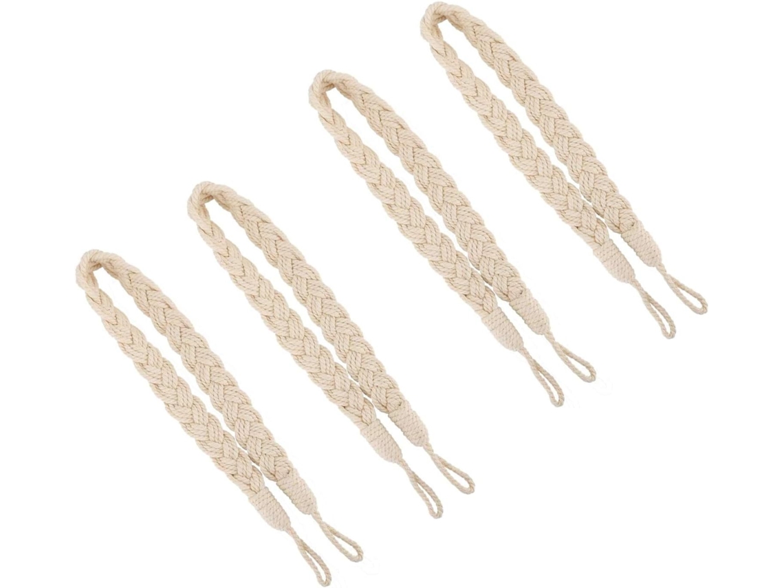 Conjunto De 4 Prendedores De Cortina, Cordão Para Prender Cortinas, Acessórios Para Cortinas E Persianas