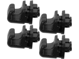 Mikikit Conjunto De 4-ganchos Plástico Para Cortina Porta Dos Fundos, Peças De Reposição Para Persianas, Fácil