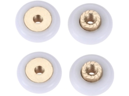 Rodízios Para Porta De Box, Conjunto De 4 Rodízios Deslizantes 18mm Para Substituição Em Boxes Chuveiro