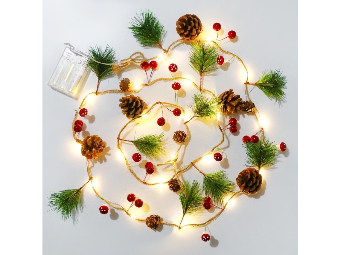 Luzes de Natal, Vermelhas em Forma de Flores e Frutos, para Casa, Ergonômico, Uso Diário STELASPLEN