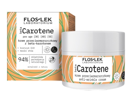 Flos Lek Beta Carotene, Creme Anti Rugas, 50 Ml Floslek