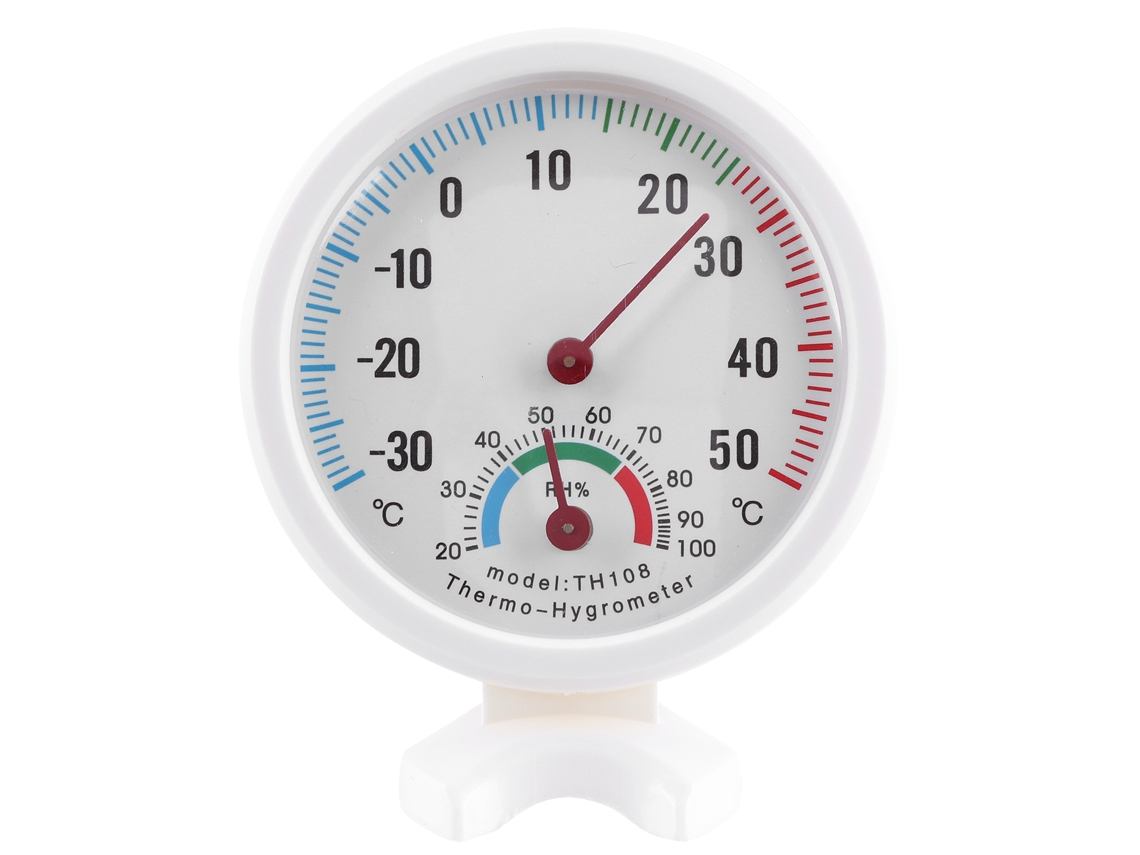 4 Unidades Termômetro Higrômetro De Dial Para Mesa Medidor De Temperatura E Umidade Por Indução