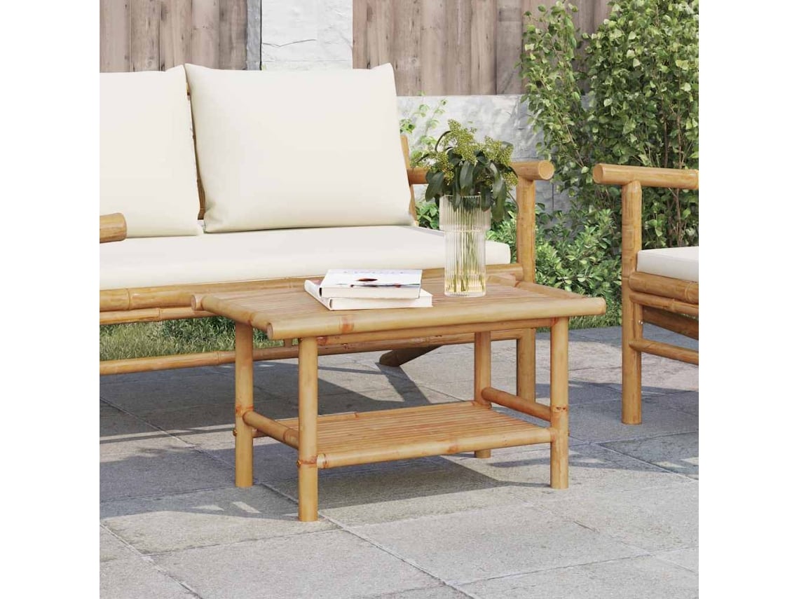Mesa De Centro 70x40x35 Cm Bambu