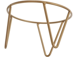 Suporte De Ferro Dourado Amosfun Para Esfera Decorativa Cristal, Pedestal Multifuncional Com Design Elegante Para
