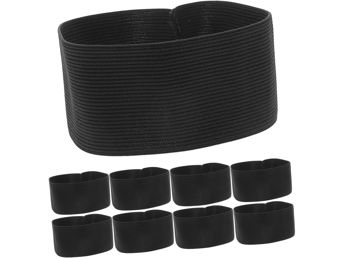 Amosfun Conjunto de 15 Braçadeiras Elásticas Pretas para Funerais, Resistentes para Homenagens Póstumas e Cerimônias