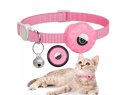 2026 collar para Gato com Airtag, Collar Refletivo Escapatório com Campainha Ajustável