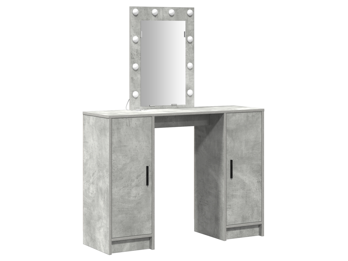 Conjunto 1 Mesa De Vestir Vidaxl Cinzento-claro Derivados De Madeira (102 X 33 X 135 Cm)