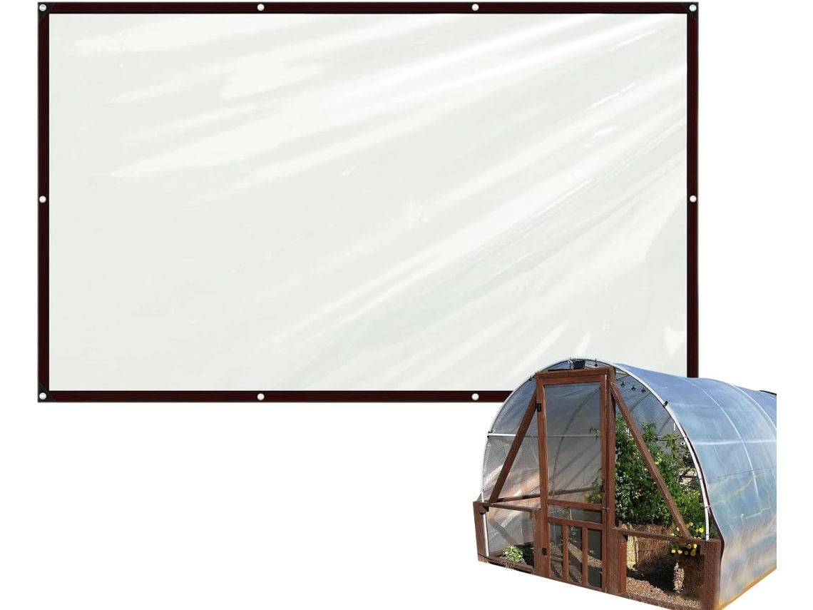 Waterproof Tarp Clear 7x20ft Rainproof Sunshade