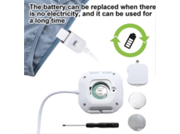 Alarme De Enurese Noturno Para Meninos E Meninas Alarme De Xixi Com Volume, Vibração E Flash Light Bed Wetting Monitor Potty Training Via Sensore