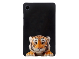 Capa Protetora Fina Em Tpu Com Estampa Para Samsung Galaxy Tab A9 Pequeno Tigre Tuotuo