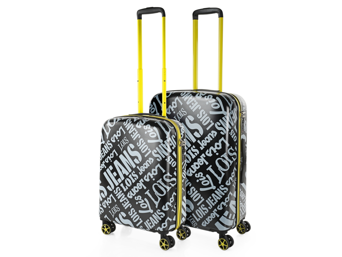 Conjunto de Malas Pc LOIS Kenner Preto-Cinza 45X67 5X24 5 Cm 63L