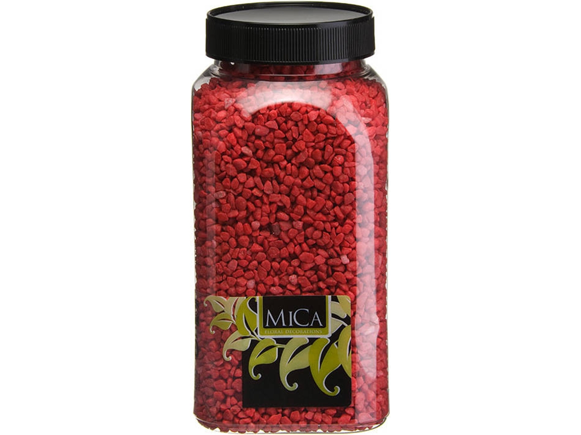 Granulado MICA DECORATIONS 2-3Mm Decorativo Vermelho 650Ml