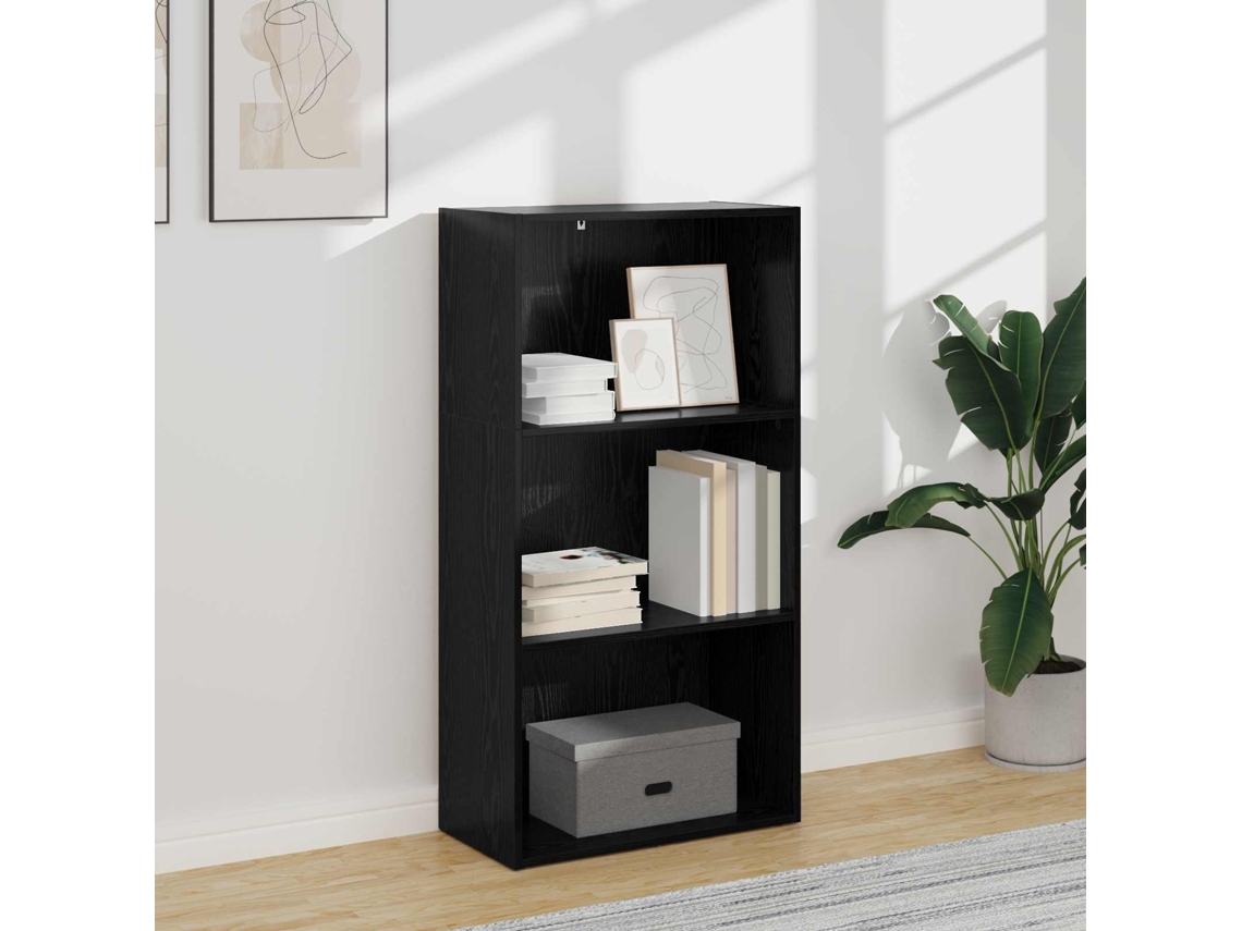 Vidaxl Estante 60 X 30 X 114 Cm Derivados De Madeira Carvalho Preto