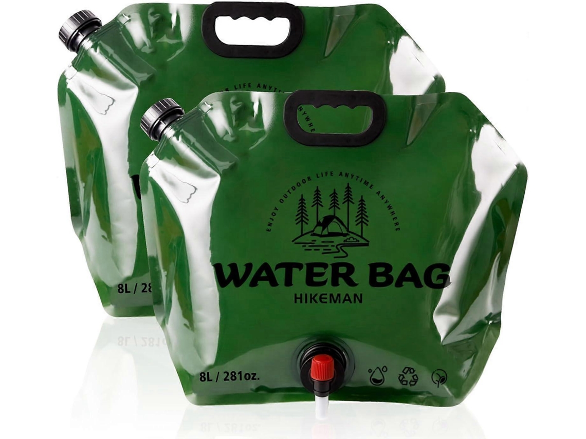 Conjunto De 2 Recipientes Para Água Camping - Recipiente Dobrável 8l Armazenamento Com Torneira, Ideal Camping, Piquenique, Churr -aquaforge