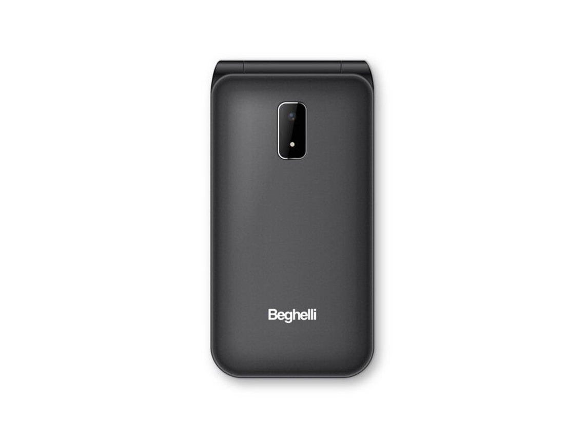Telefone Para Idosos Beghelli Slv40 Preto Com Botão Sos E Teclas Grandes