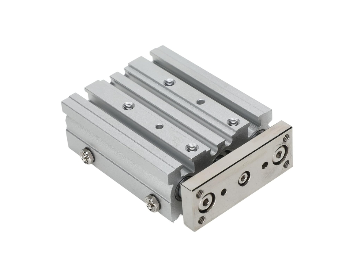 Cilindro Pneumático De 3 Hastes, Tipo Dupla Ação, Diâmetro 12 Mm,