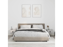 Vidaxl Mesas De Cabeceira De Parede 2 Pcs 41,5x36x28cm Cinzento Sonoma