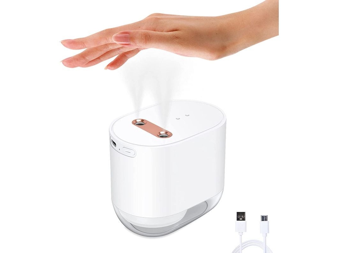 Nova Line dispenser Automático de Álcool de Dois Buracos, 100ml/7.2oz Sem Toque Usb Recarregável