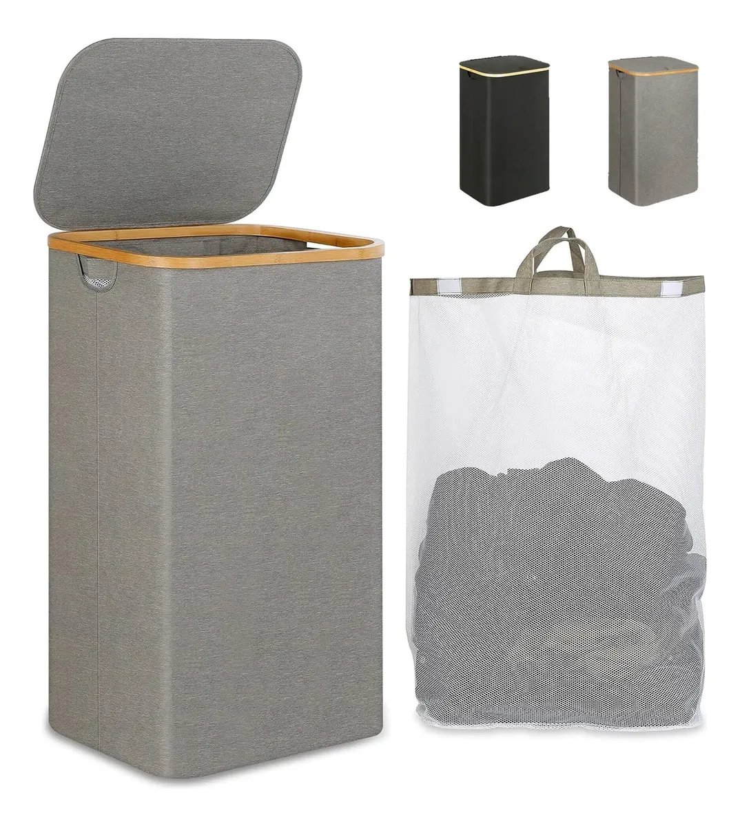 Cesto De Roupa Grande Portátil Com Tampavayotoy