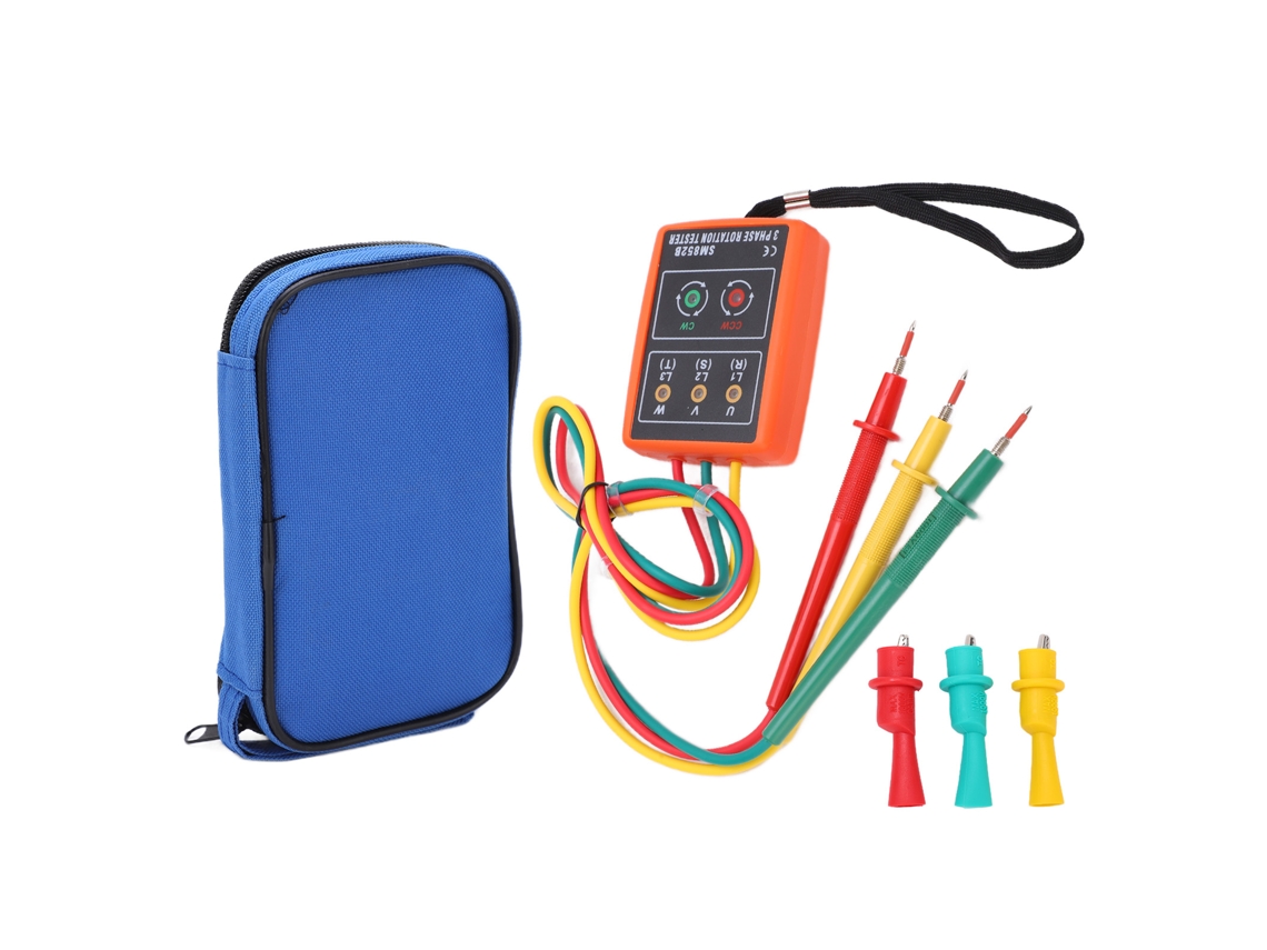 Tester De Secuencia De Fase Trifásica Sm852b 60v~600v Indicador Led