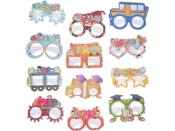 Conjunto De 12 Copos Decorativos Para Festas E Volta Às Aulas