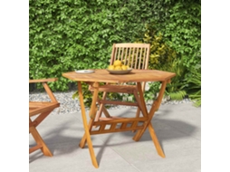 Vidaxl Mesa De Jardim Dobrável 90x75 Cm Madeira De Acácia Maciça