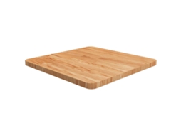 Vidaxl Tampo Mesa Quadrado 50x50x2,5cm Carvalho Tratado Castanho-claro
