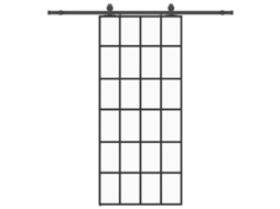Sliding Door, Sliding Doors Vidaxl Preto Vidro (90 X 205 Cm (200 Cm Sliding Rail))