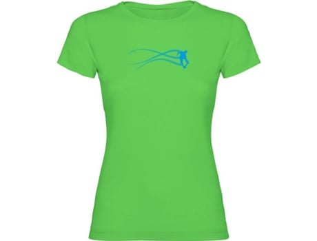 T-shirt para Mulher KRUSKIS Skate Estella Verde para Outdoor (L)
