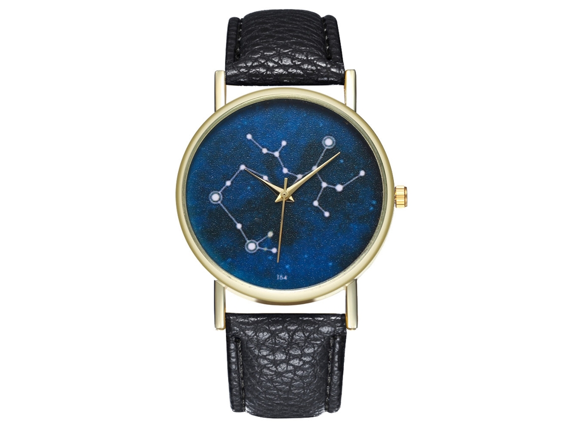 Relógio feminino de quartzo, estilo vintage simples, relógio de negócios moderno com pulseira de couro PU preta.