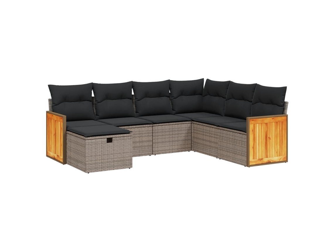 Garden Sofa Set, Garden Sofa Sets Vidaxl Cinzeto Rattan / Vime (n/a)