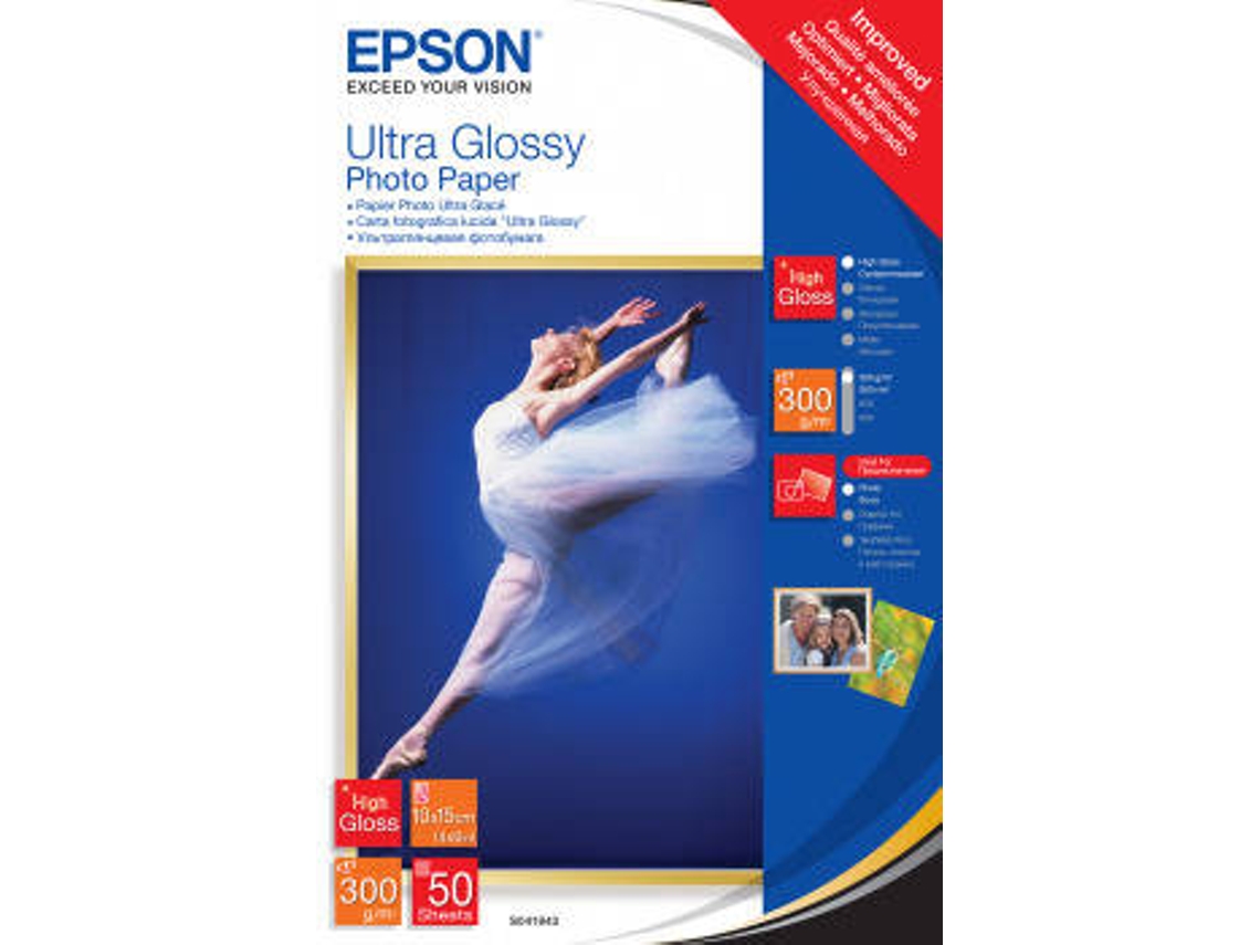 Papel Fotográfico EPSON Ultra Glossy Photo 10X1550F Worten.pt