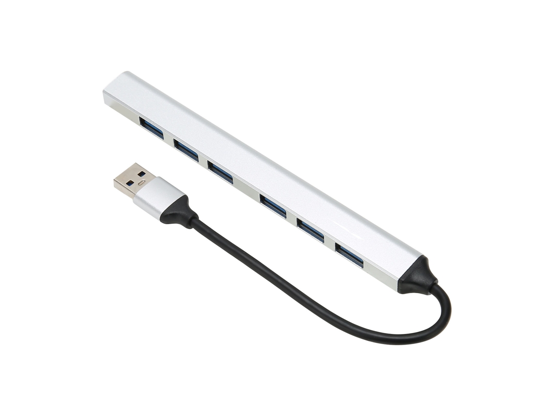 Aetheria hub Usb3.0 Portátil Ultra Fino Alumínio 7 Portas Extensor Adaptador para Laptop