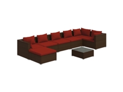 Garden Lounge Set, Garden Lounge Sets Vidaxl Marrom Rattan / Vime (n/a)