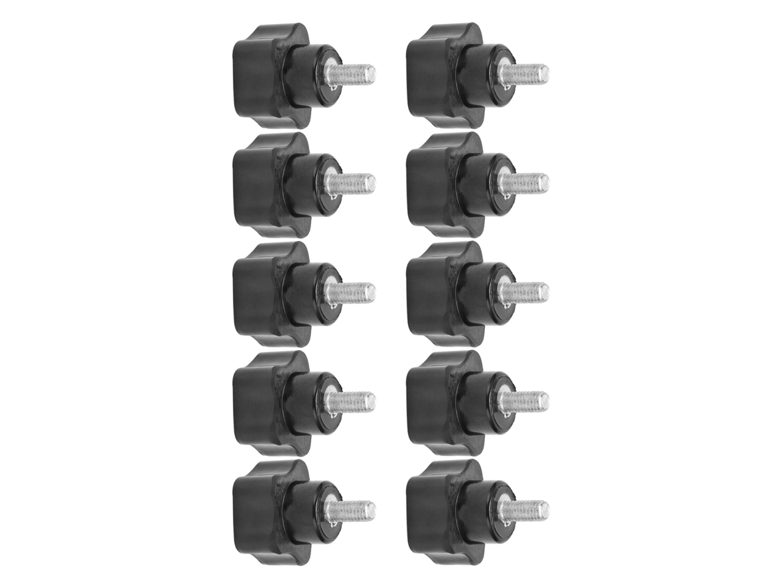 Laxiscreed Porca De Apertar Com Pegador Estrela M5x25x10 Para Fixação Precisa