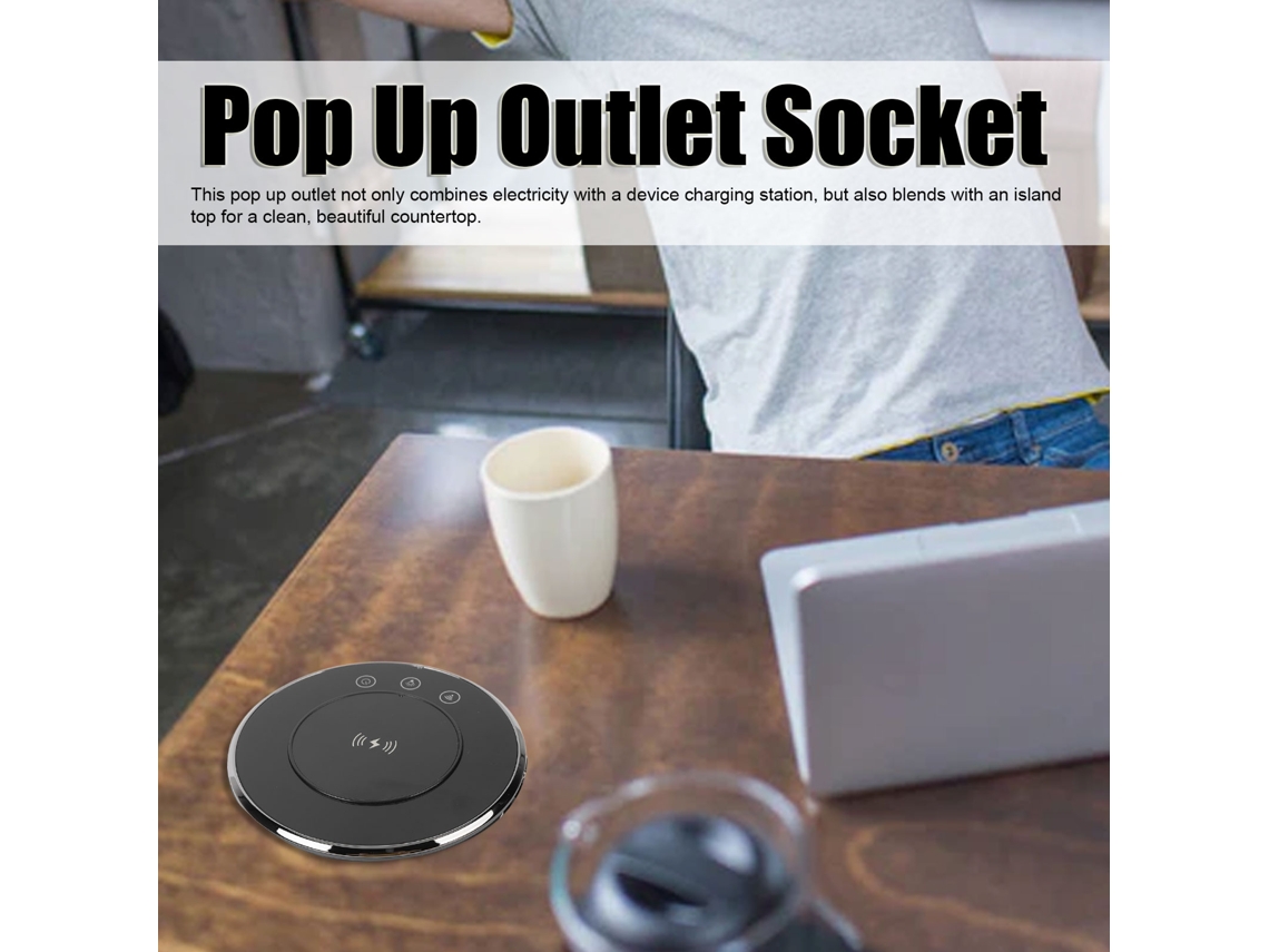 Tomada Elétrica Inteligente Com Wifi, Toque E 3 Tomadas 2 Usb