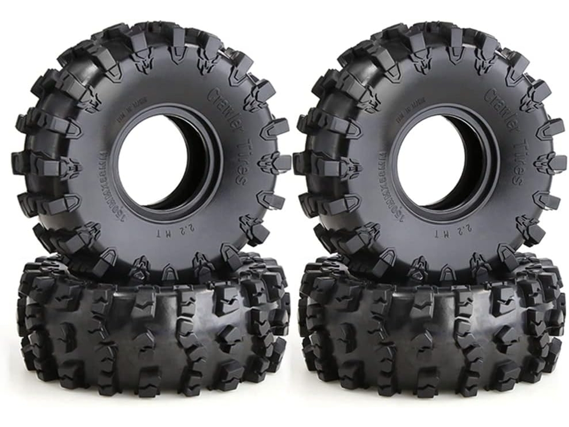 Conjunto de 4 Pneus Borracha 150 Mm para Crawler Rc 1/10 SFUSHOS