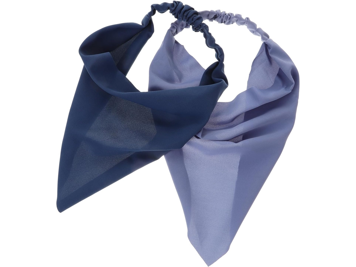 Conjunto de 2 faixas de cabelo triangulares em tecido, confortáveis e elegantes.