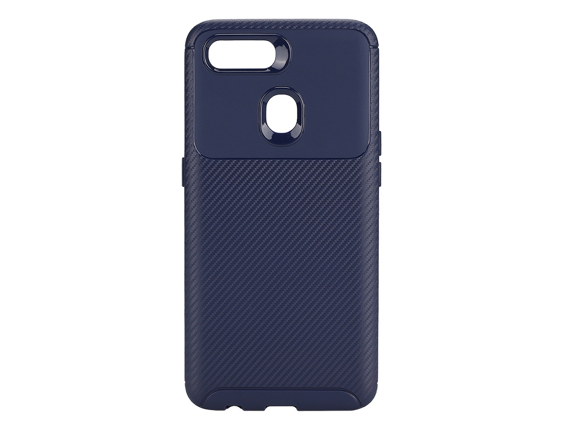 Capa de Telefone Novo Modelo para Oppo A7 Capa de Telefone Mate Anti queda de Cor Solida Capa Protetora (azul) EOOCOO (anti queda Mate)