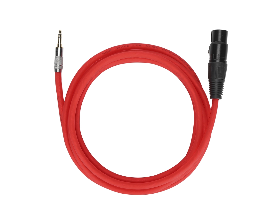 Cabo Mali Microfone Jorindo Xlr Fêmea para 3.5mm Sinal Balanceado 2.5m