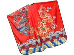 Cabo De Cabeleireiro Chinesa Com Dragão Amarelo, Decorativo, Leve E Durável.