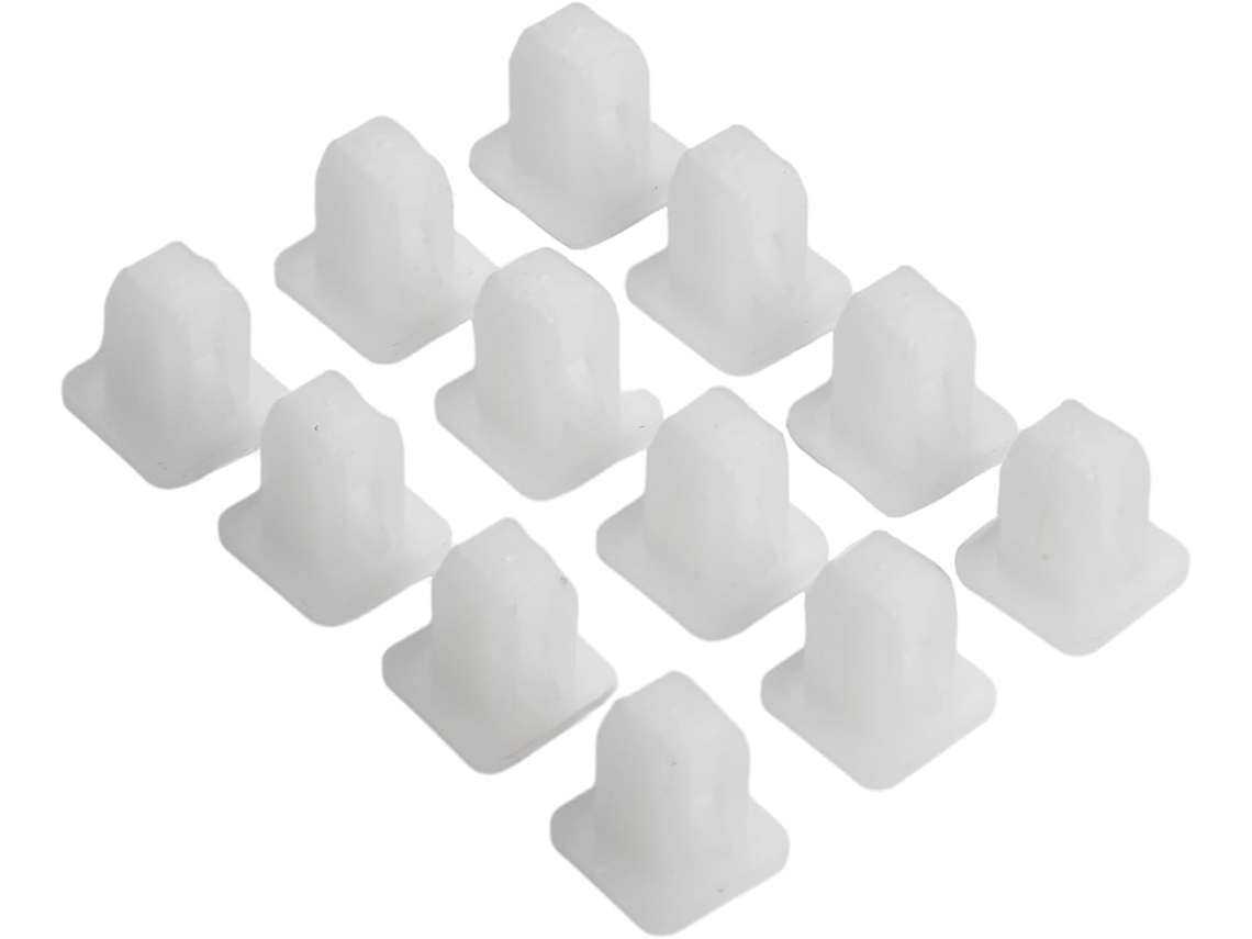 Pacote Com 50 Rebites Plásticos Para Fixação Do Revestimento Lama, Fixadores De Cabeça Quadrada Con Furo 8mm, Pinos De