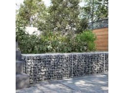 Vidaxl Cesto Gabião Com Cobertura 200x50x50 Cm Ferro Galvanizado