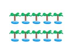 Conjunto De 10 Porta-copos Infláveis ​​em Pvc, Ideais Para Piscina, Festas E Praia.