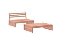 Maison Exclusive - 2 Pcs Conjunto Lounge De Jardim Madeira De Douglas Maciça