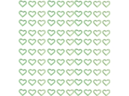 100 Clipes de Papel Verdes em Formato de Coração, Clipes de Papel de Metal Antiderrapantes e Lisos.