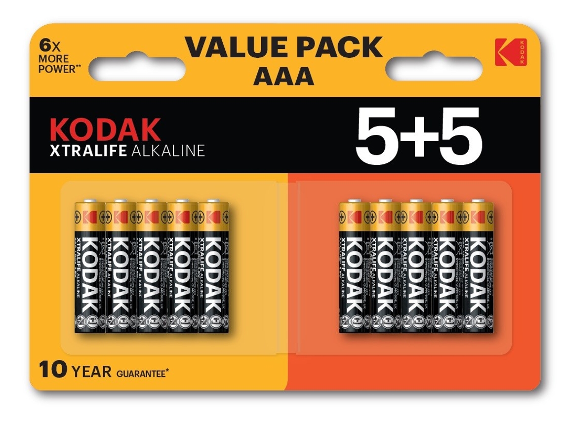 Xtralife Alkaline Aaa Battery 10 Kodak (55 Pack)