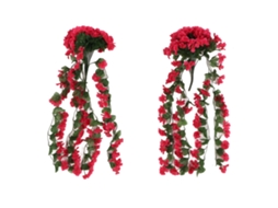2pcs Flores Violetas Pendentes LAXISCREED