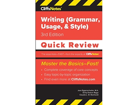 Livro CliffsNotes Writing Grammar Usage and Style Quick Review de Jean Eggenschwiler Ma, Emily Dotson Biggs et al. (Inglês)